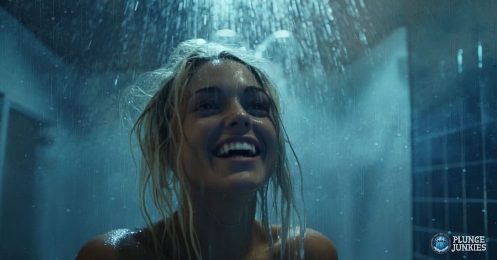 Health Happy Women in Cold Shower