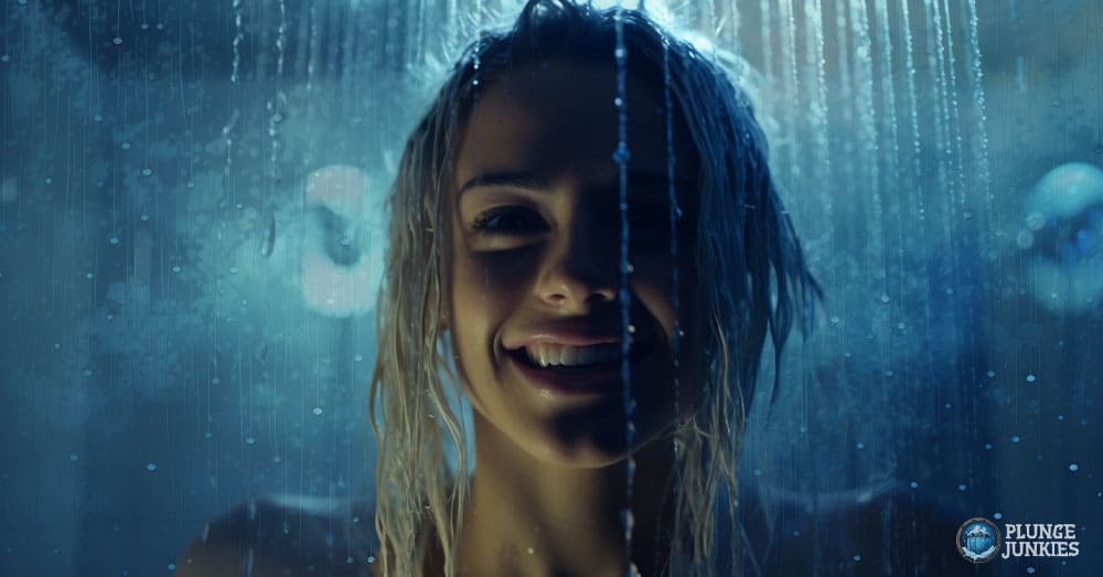 women with strong immune style - cold shower