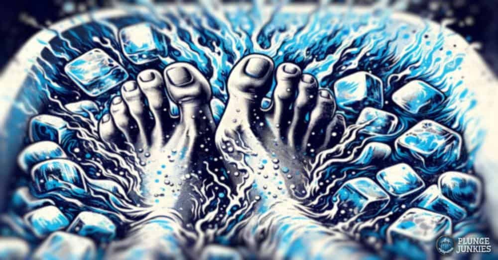 how long to ice bath feet