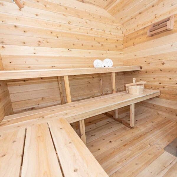 Dundalk Leisurecraft Georgian Cabin Sauna Inside Look CTC88W