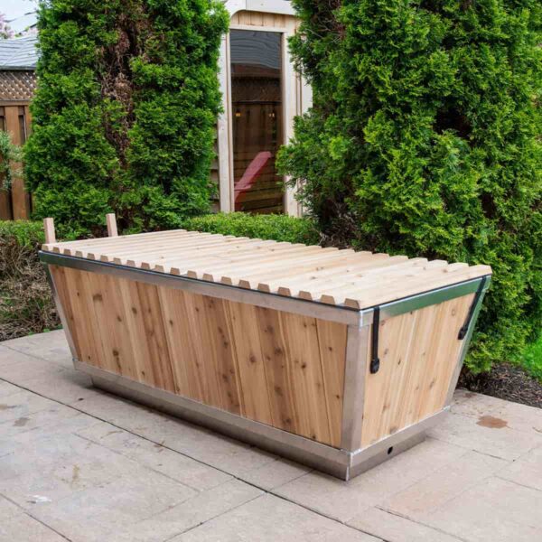 Dundalk White Cedar Polar Plunge Tub Outside