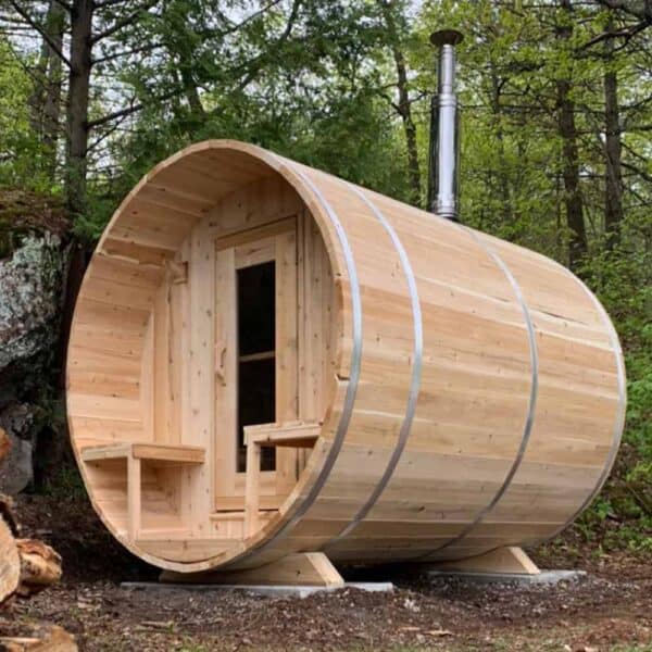 Leisurecraft Canadian Timber Serenity 6 Person Barrel Sauna