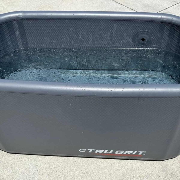 Tru Grit Inflatable Plunge Tub Full of Water