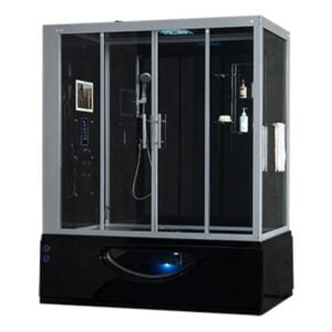 Maya Bath Black Platinum Catania Steam Shower Left