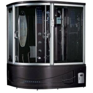 Maya Bath Black Siena Steam Shower