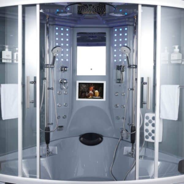 Maya Bath Grey Platinum Superior Steam Shower Interior