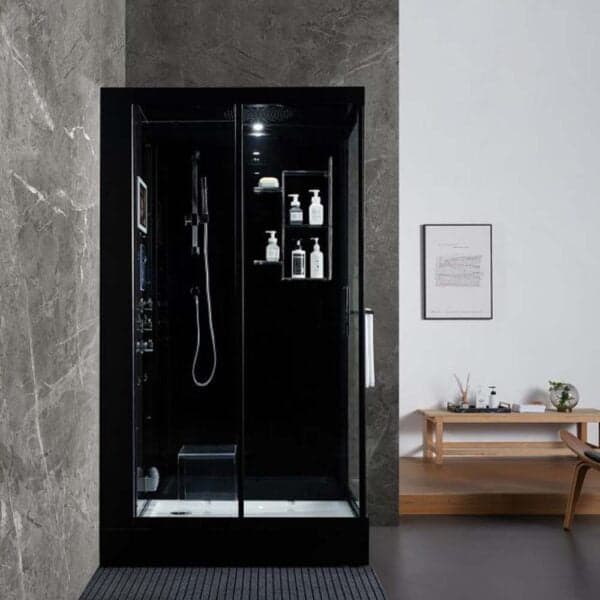 Maya Bath Lucca Steam Shower -Left Black