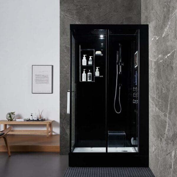 Maya Bath Lucca Steam Shower - Right Black