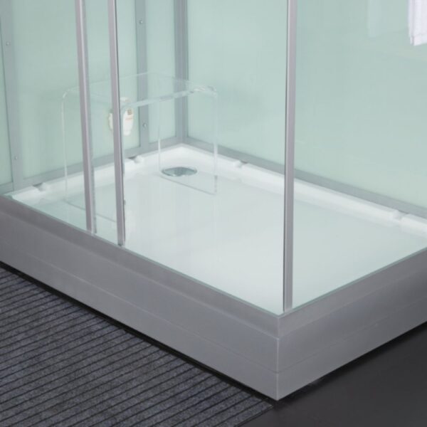 Maya Bath Platinum Anzio Steam Shower Clear Stool