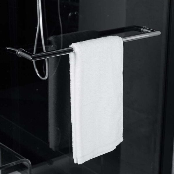 Maya Bath Platinum Lucca Steam Shower - Towel Rack