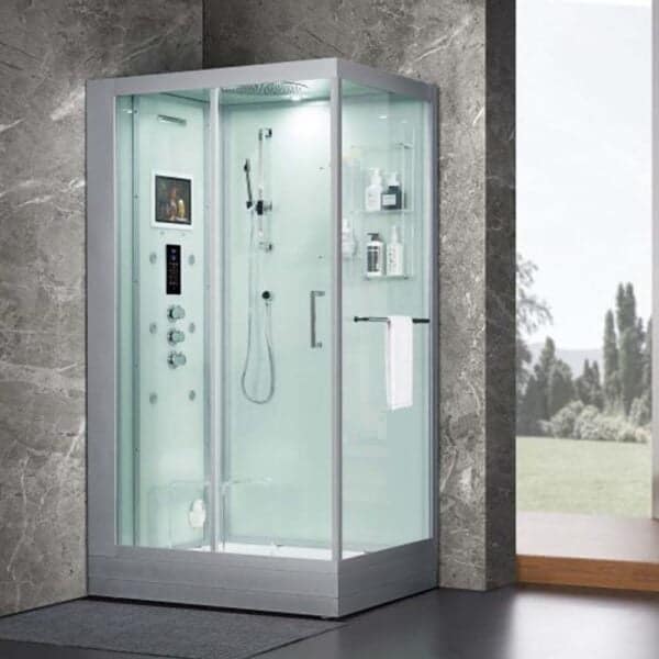 Maya Bath Platinum Lucca Steam Shower - White