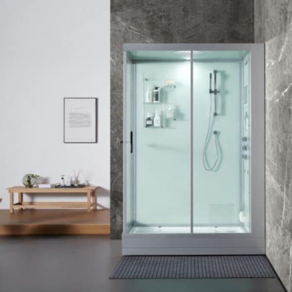 Maya Bath White Anzio Steam Shower