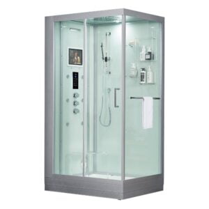 Maya Bath White Platinum Lucca Steam Shower