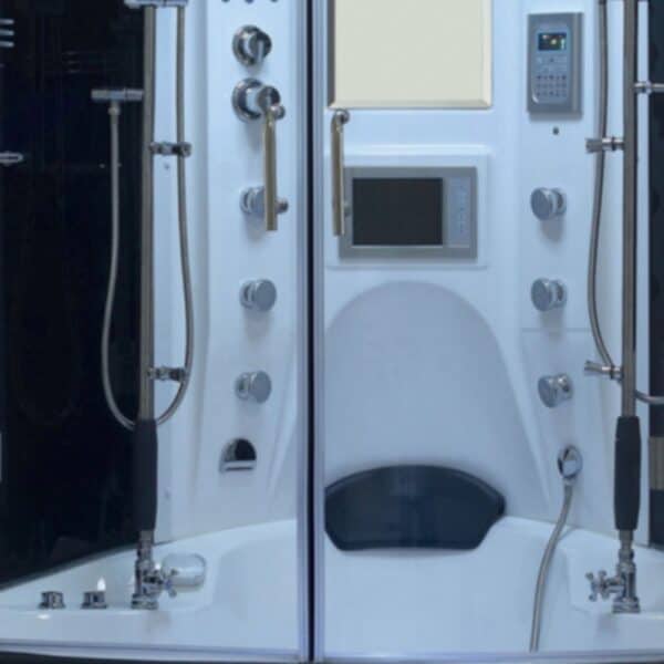 Maya Bath White Valencia Steam Shower Interior