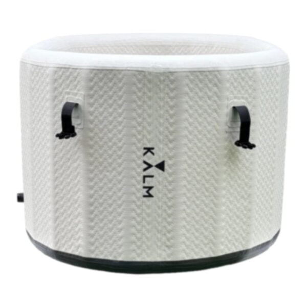 White portable Kalm plunge tub side view