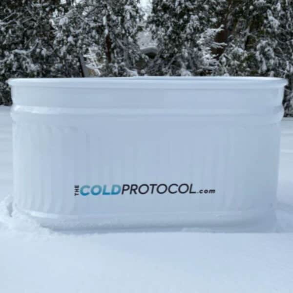 cold protocol cold plunge tub outdoors