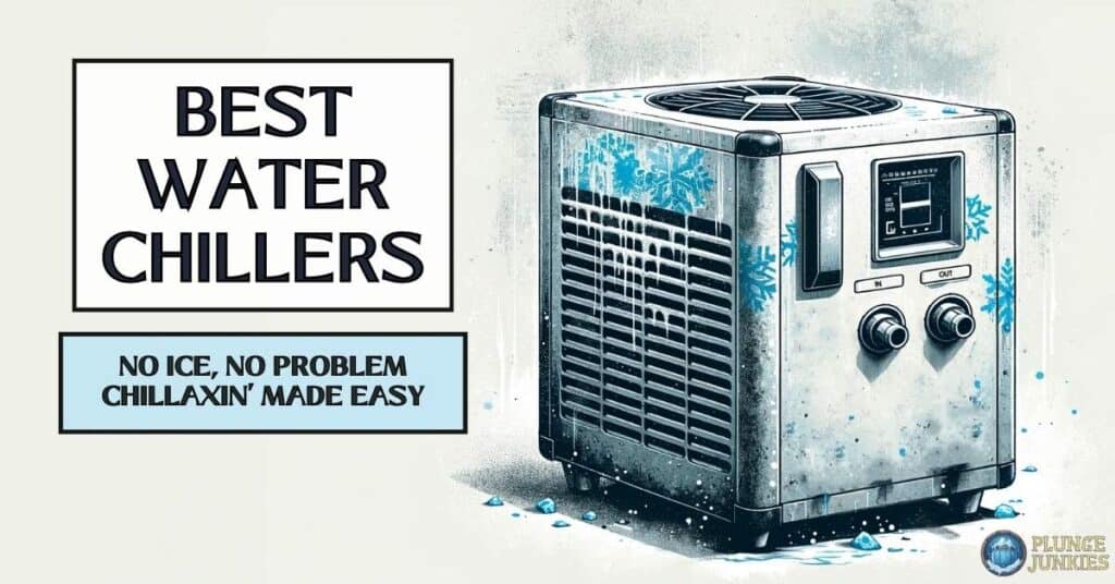 Top-rated water chillers advertisement.