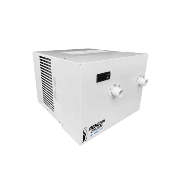 Penguin water chiller chiller on white background