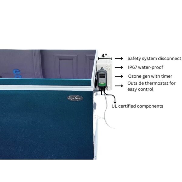 BoxPlunge safety and filtartion system labeled