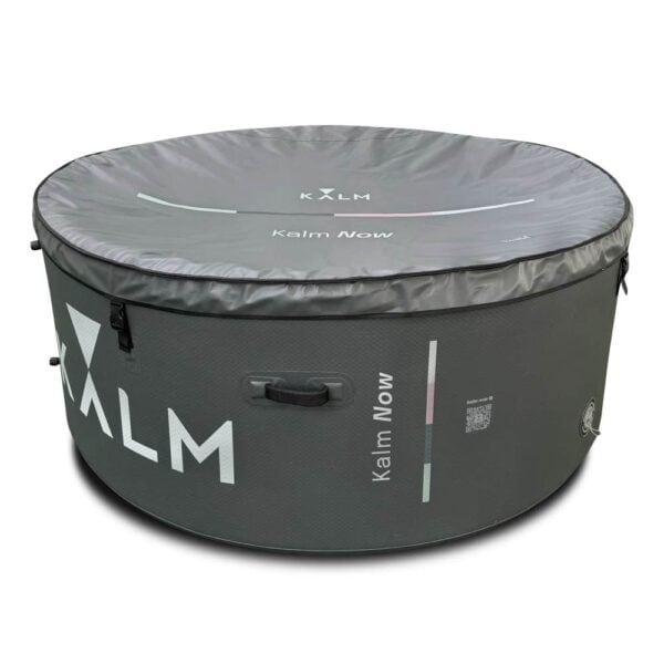 kalm group colde plunge tub with cover on