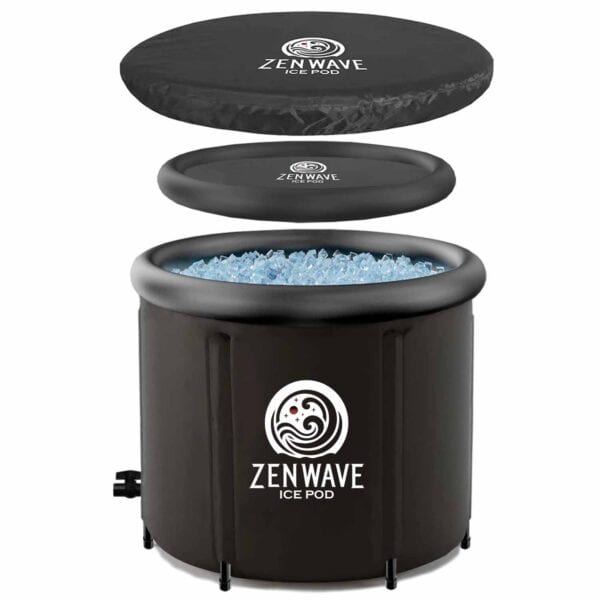 ZenWave Ice Pod - Black Cold Plunge Tub