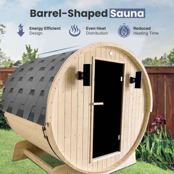 Aleko White Pine 4 Person Barrel Sauna Benefits