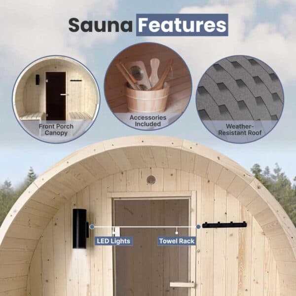 Aleko-White-Pine-Barrel-Sauna-With-Canopy-Features