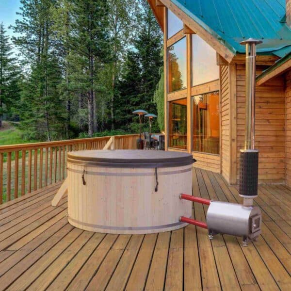 Aleko Wood-Fired Hot Tub and Ice Bath