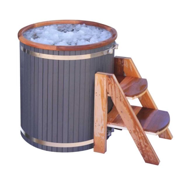 Aleko Wooden Barrel Ice Bath Cold Plunge Tub