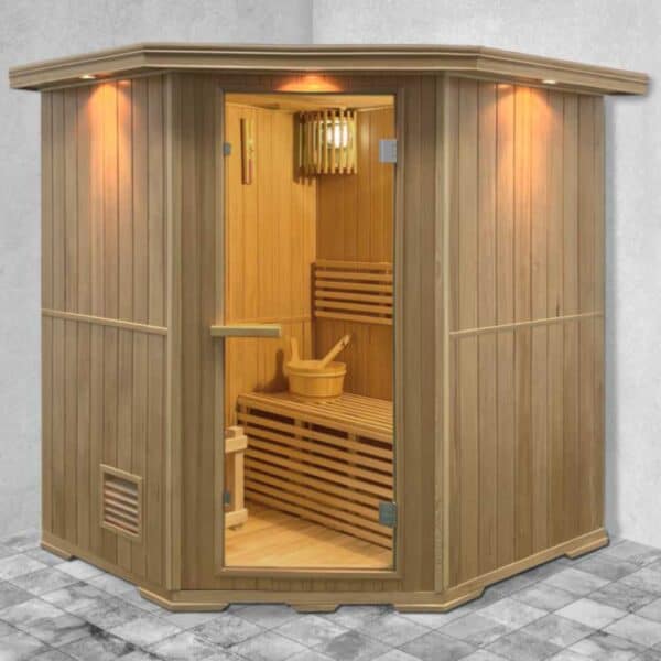 Aleko Canadian Hemlock 6 Person Indoor Sauna