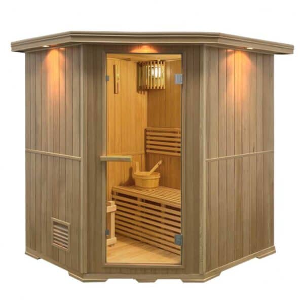 Aleko Canadian Hemlock Indoor Sauna - 6 Person