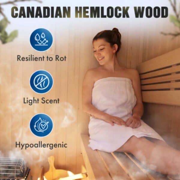 Aleko Canadian Hemlock Wood Features