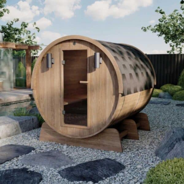 Aleko Red Cedar 8 Person Barrel Sauna