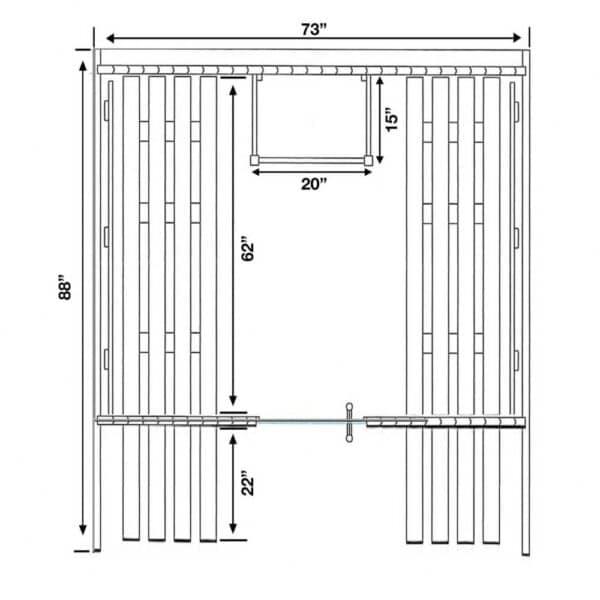 Aleko White Pine Barrel Sauna 8 Person Interior SizeAleko White Pine Barrel Sauna 8 Person Interior Size