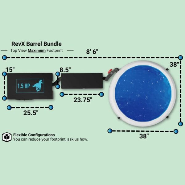 RevX Wellness Barrel Top View Layout