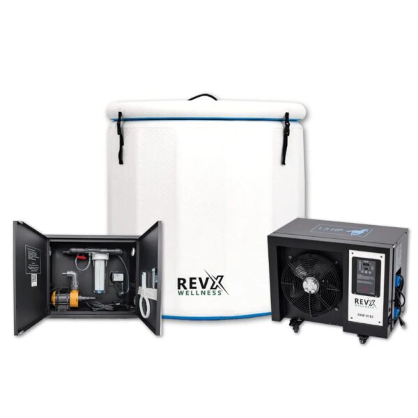 RevX Wellness Cold Plunge Barrel Bundle