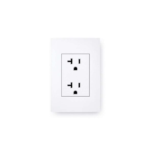 20 Amp Outlet on white background