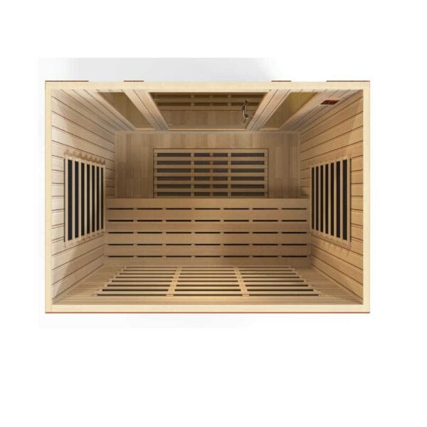 top view of the dynamic bergamo 4 person Infared Sauna