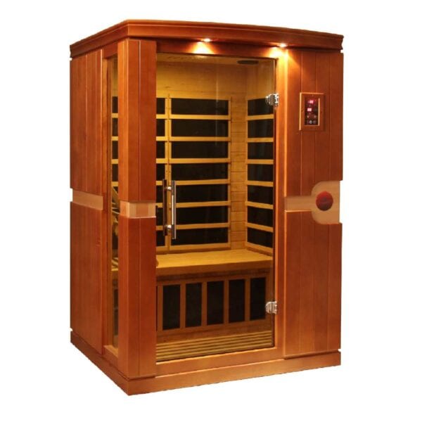 Dynamic Venice 2 person low emf infared sauna on white background