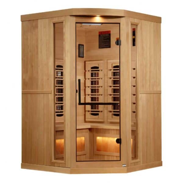 Golden Designs Full Spectrum GDI-8035-03 Corner Sauna Front View