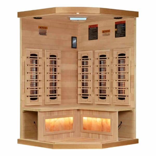 Golden Designs Full Spectrum GDI-8035-03 Corner Sauna interior