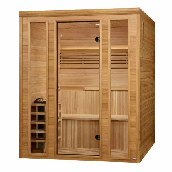 Angled Right View of Golden Designs Engelberg 4-6-Person Traditional Sauna