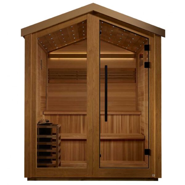 Front View of Golden Designs Kaarina 6 Person Traditional Sauna