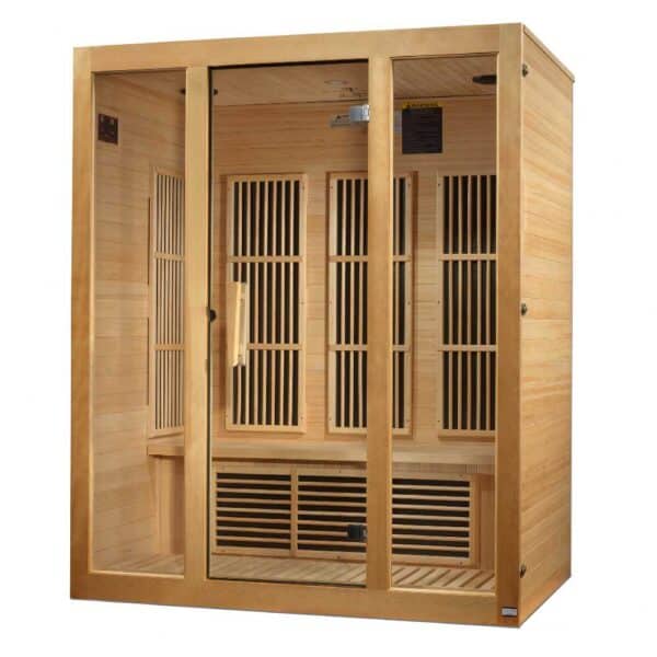 maxxus bellevue sauna on white background - left