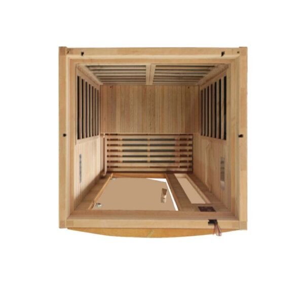 top view of the Dynamic Barcelona Low EMF FAR Infrared Sauna