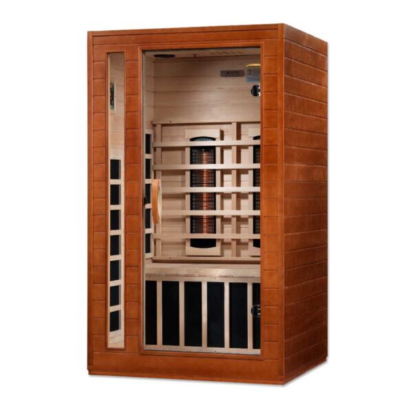 Angled Right View of Dynamic Cardoba 2 Person Full Spectrum Near Zero EMF FAR Infrared Sauna