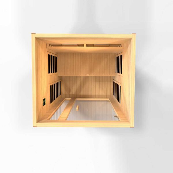 Dynamic Cardoba 2-Person Full Spectrum Near Zero EMF FAR Infrared Sauna Top View