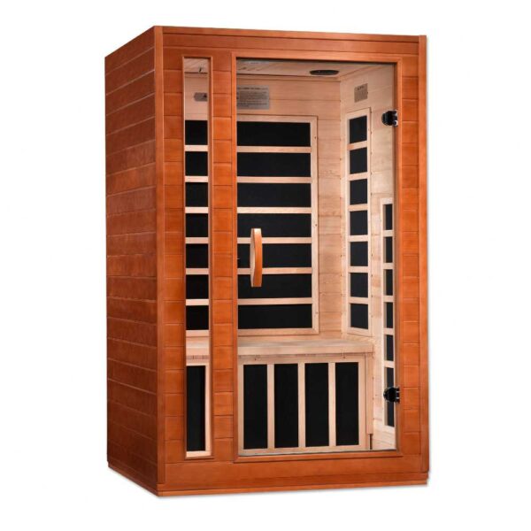 Dynamic Cordoba 2 person low emf infrared sauna on white background