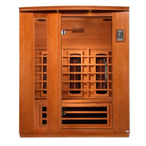 Dynamic Lugano 3-Person Full Spectrum Near Zero EMF FAR Infrared Sauna Front View