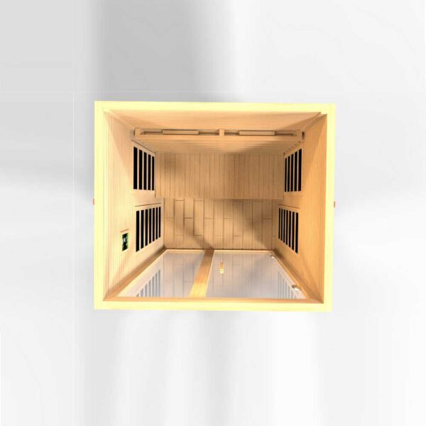 Dynamic Santiago 2-Person Full Spectrum Near Zero EMF FAR Infrared Sauna Top View